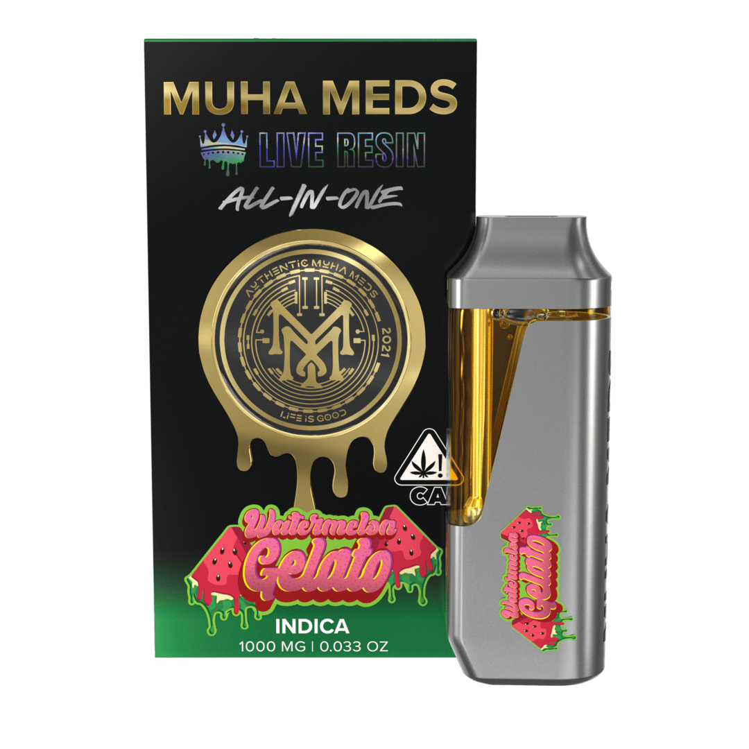 Muha Meds Live Resin All In One Watermelon Gelato Indica