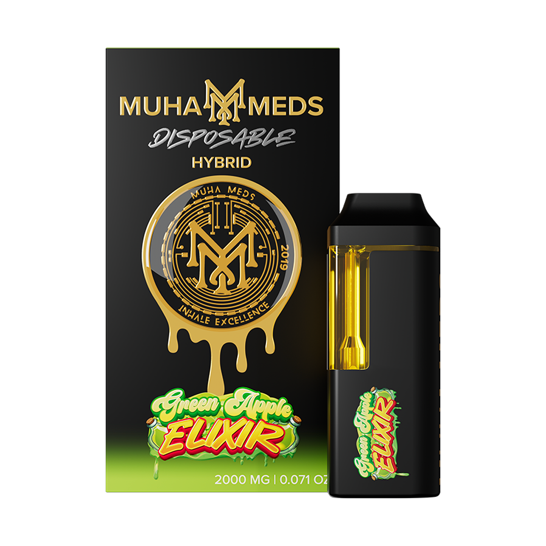 Muha Meds 2g Disposable Green Apple Elixir Hybrid