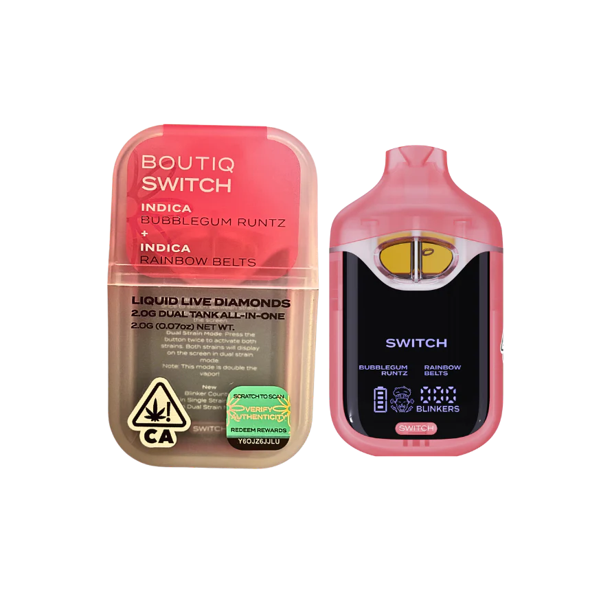 Boutiq Disposable v4 Bubblegum Runtz x Rainbow Belts