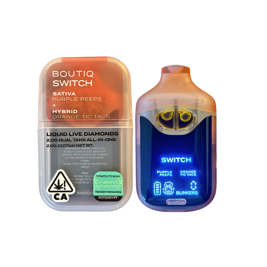 Boutiq Disposable V4 Purple Peeps X Orange Tic Tacs