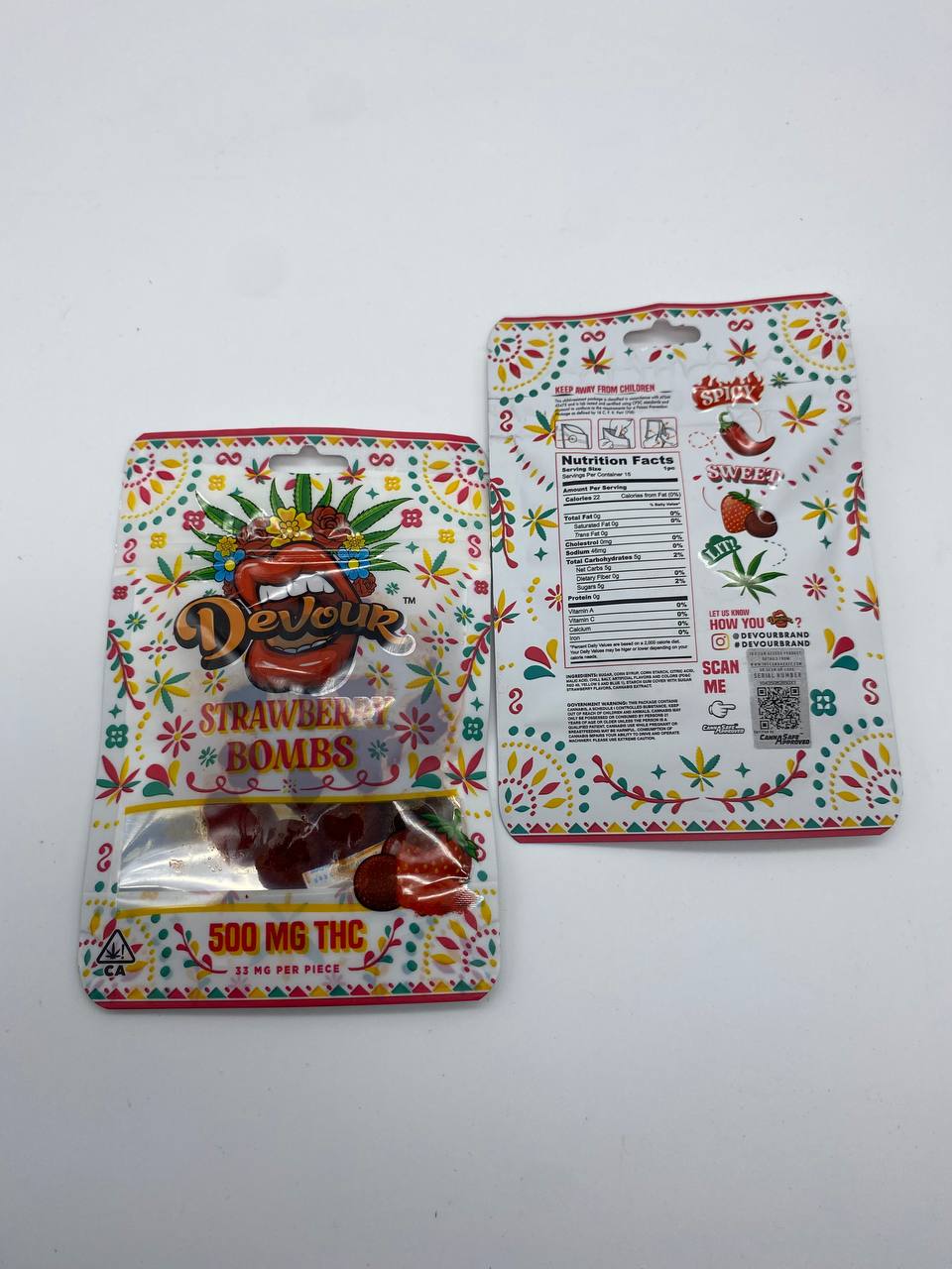 Devour Strawberry Bomb 500mg